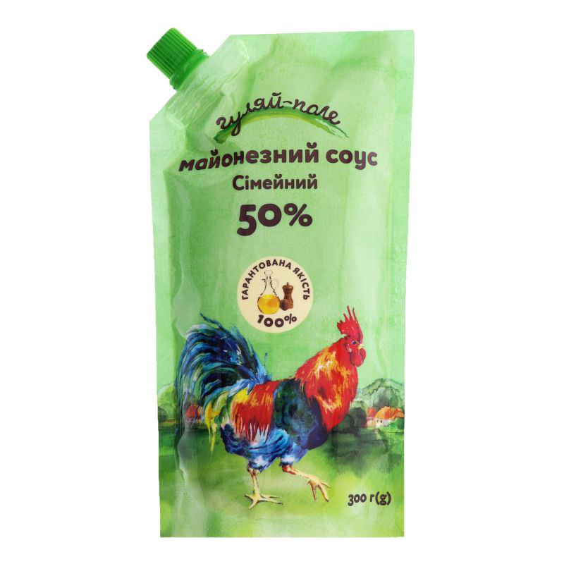 Майонезний соус Сімейний Гуляй-поле 50% 300г